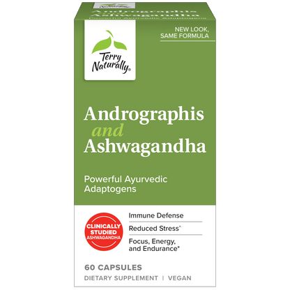 Terry Naturally ANDROGRAPHIS & ASHWAGANDHA - 60 Capsules