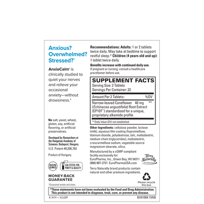 Terry Naturally ANXIOCALM - 45 Tablets