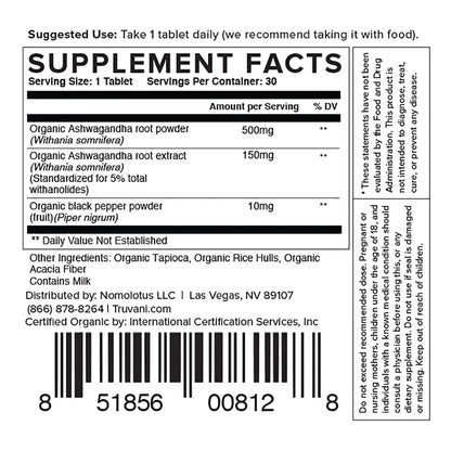 Truvani ASHWAGANDHA 30 Tablets