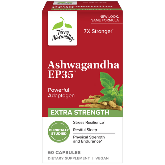 Terry Naturally ASHWAGANDHA EP35 Extra Strength - 60 Capsules