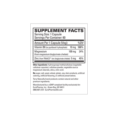 Terry Naturally BIOACTIVE MAGNESIUM COMPLEX - 60 Capsules