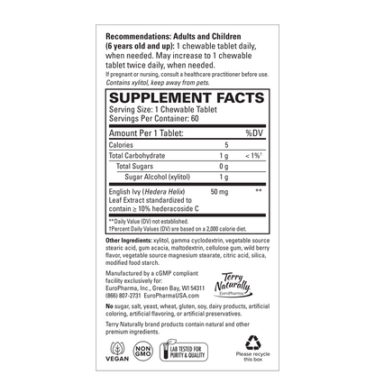 Terry Naturally BRONCHIAL CLEAR (90 isnt chewable)