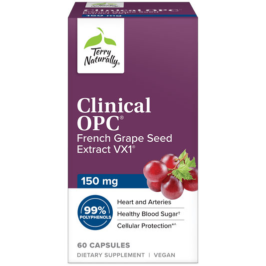 Terry Naturally CLINICAL OPC 150 MG Grape Seed - 60 Capsules