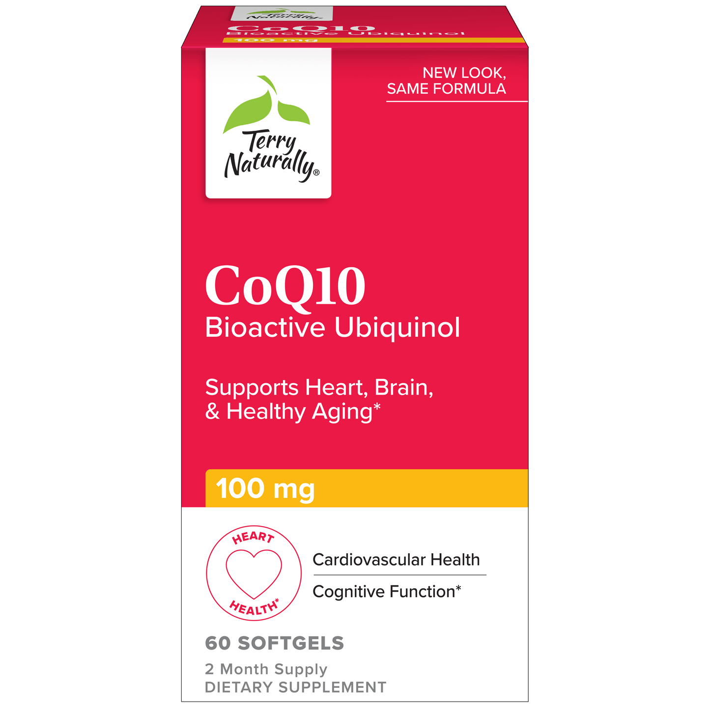 Terry Naturally COQ10 UBIQUINOL 100MG - 60 Capsules