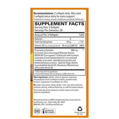 Terry Naturally CURAMED BRAIN - 60 Softgels