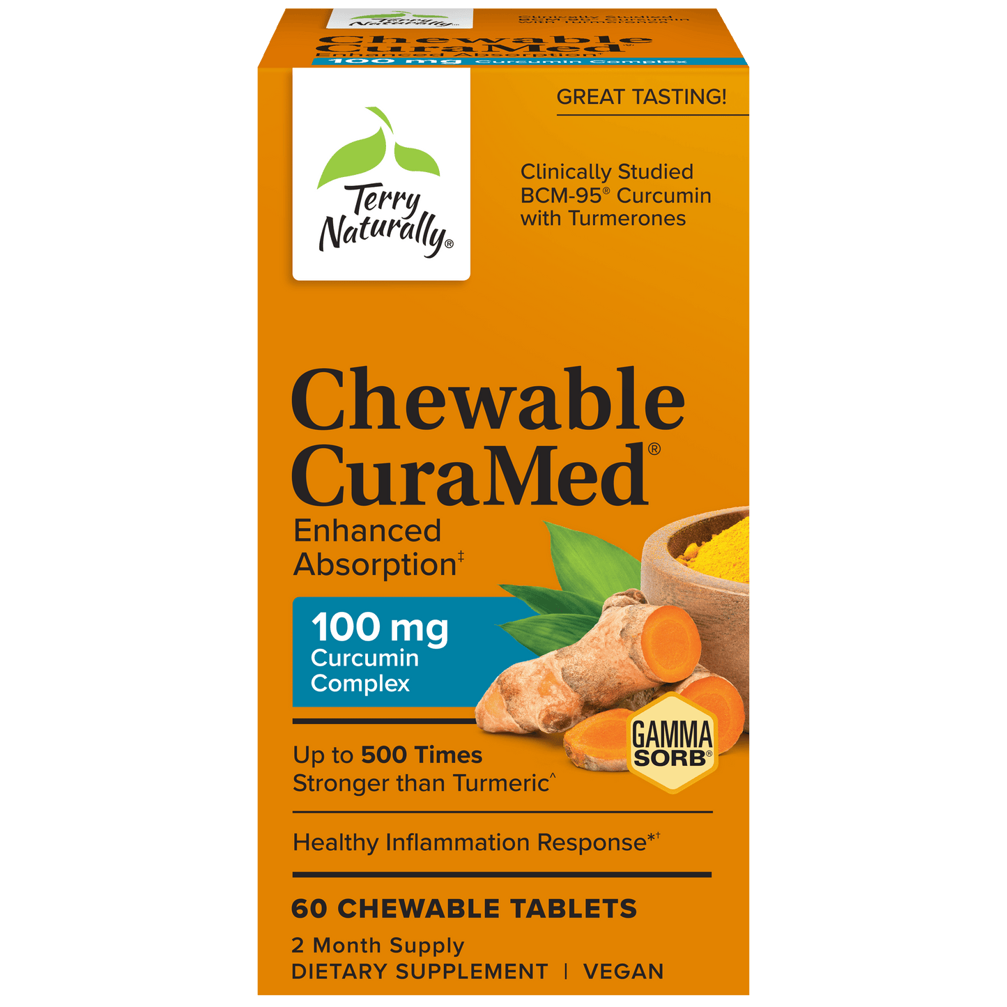 Terry Naturally CURAMED 100MG - 60 Chewable Tablets