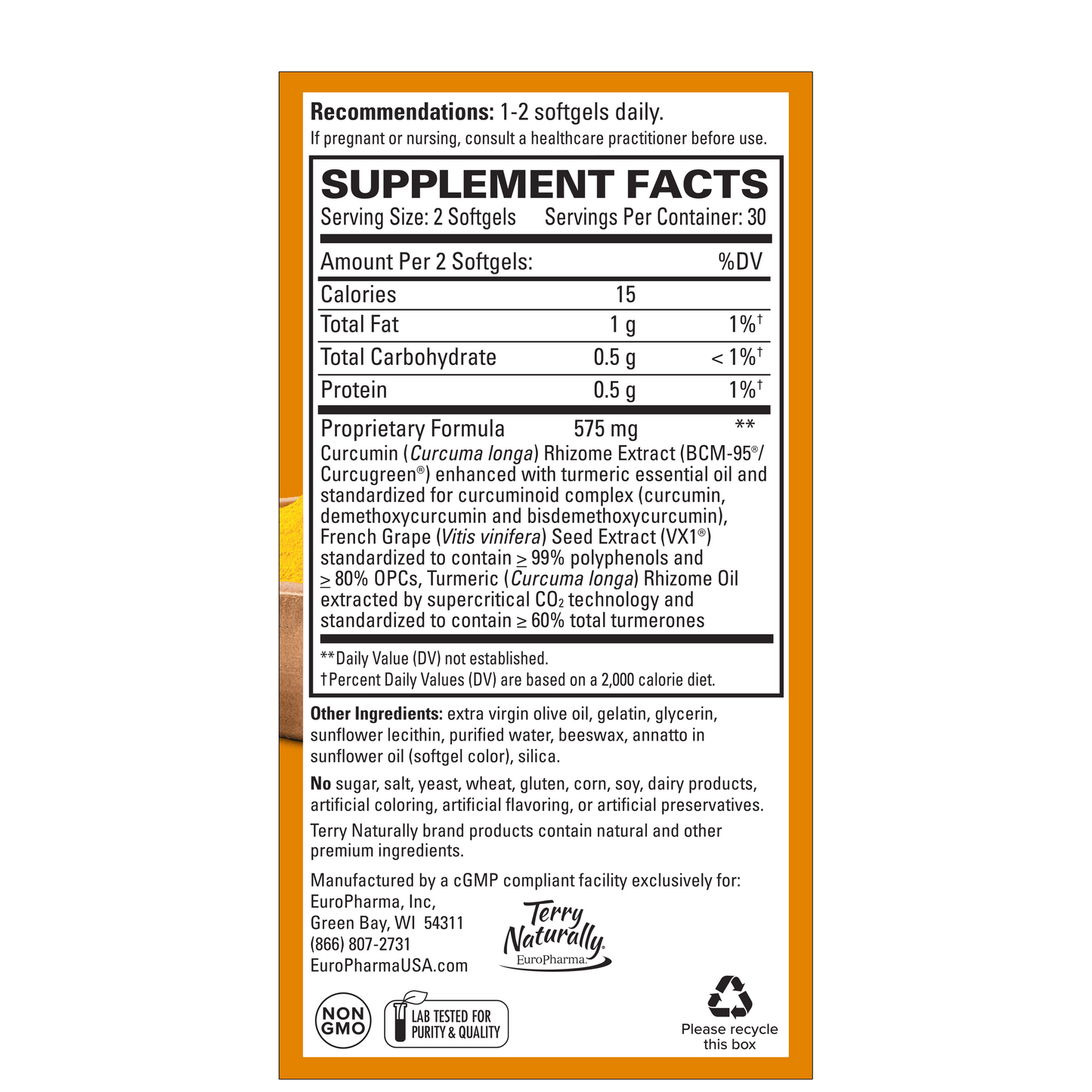 Terry Naturally CURAMED+OPC - 60 Softgels