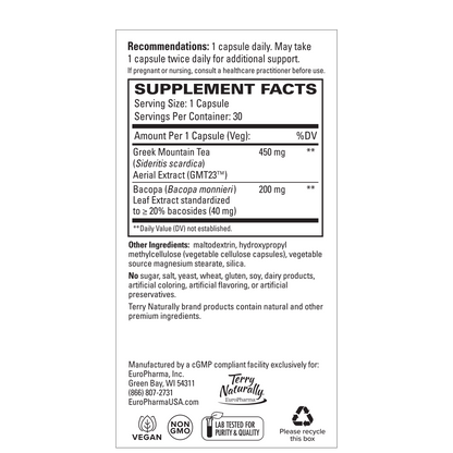 Terry Naturally GREEK MOUNTAIN TEA - 30 Capsules