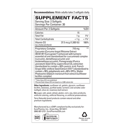 Terry Naturally Healthy PSA LEVELS - 60 Softgels
