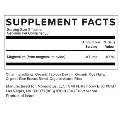 Truvani MAGNESIUM 60 Tablets