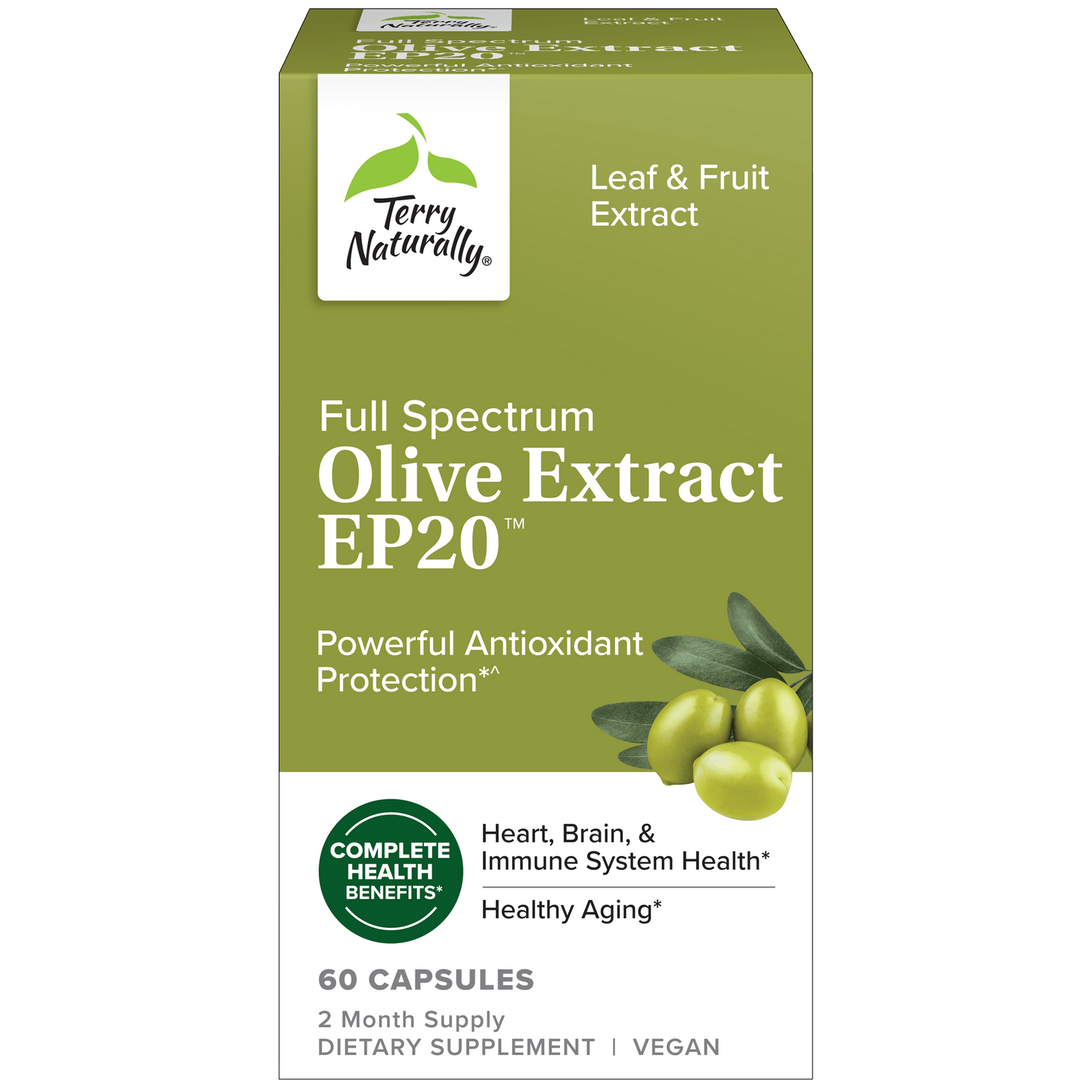 Terry Naturally OLIVE EXTRACT EP20 - 60 Capsules