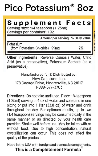 RNA Reset Pico POTASSIUM - 8 fl oz