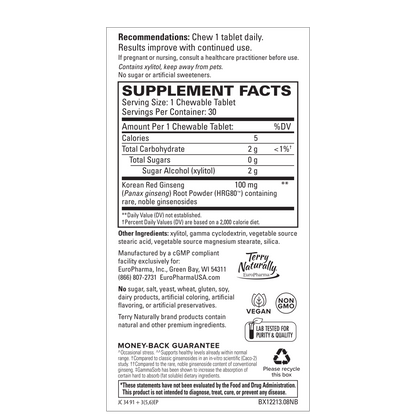 Terry Naturally RED GINSENG HRG80 ENERGY