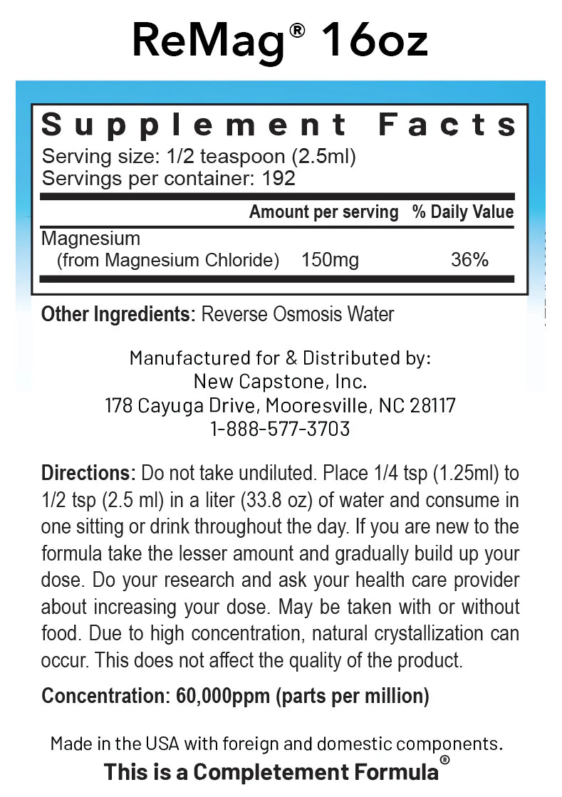 RNA Reset REMAG Magnesium Miracle - 16 fl oz