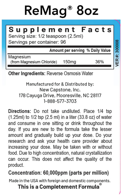 RNA Reset REMAG Magnesium Miracle - 8 fl oz