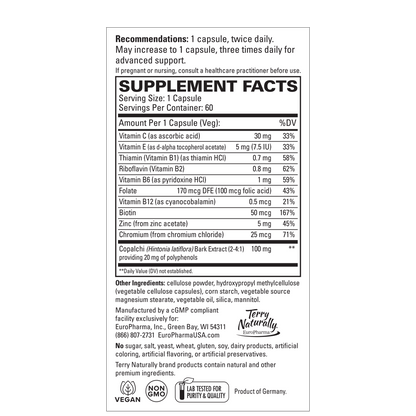 Terry Naturally SUCONTRAL D EUROPHARMA - 60 Capsules
