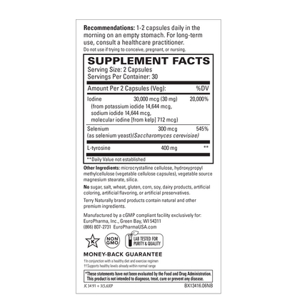 Terry Naturally THYROID CARE PLUS - 60 Capsules
