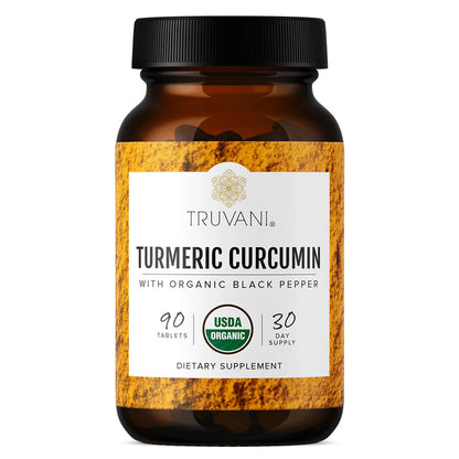 Truvani TURMERIC CURCUMIN w/ Black Pepper 90 Tablets