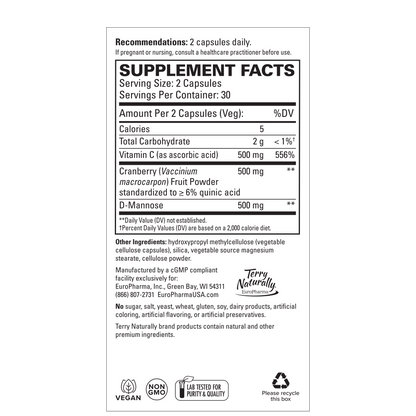 Terry Naturally URINARY TRACT INTENSIVE SUPPORT - 60 Capsules