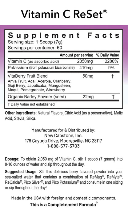 RNA Reset Vitamin C RESET - 60 Servings